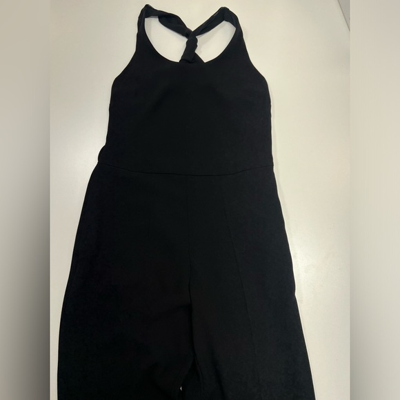 SANDRO Paris Priscilla Jumpsuit in Black Twist Back Chiffon Size US 2 - Picture 2 of 11